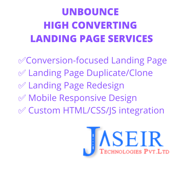 jASEIR LANDING PAGE SERVICES jASEIR UNBOUNCE LANDING PAGE SERVICES