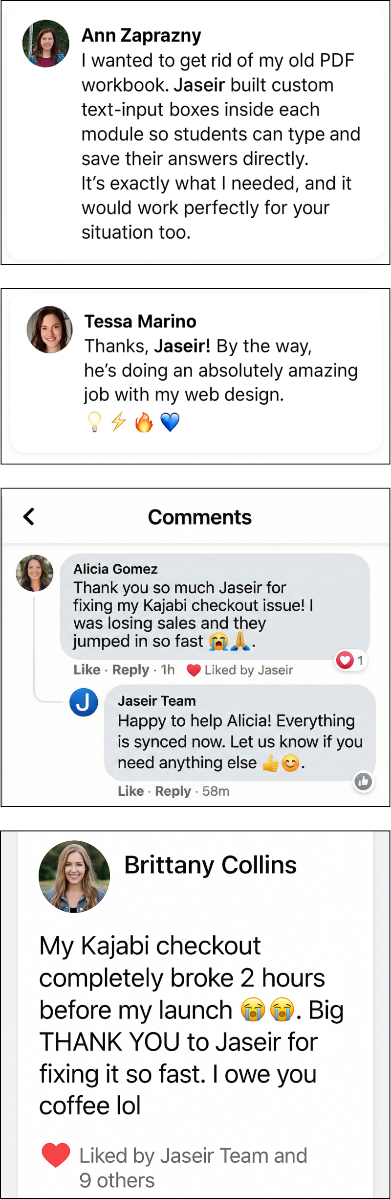 Jaseir testimonial kajabi Jaseir testimonial kajabi