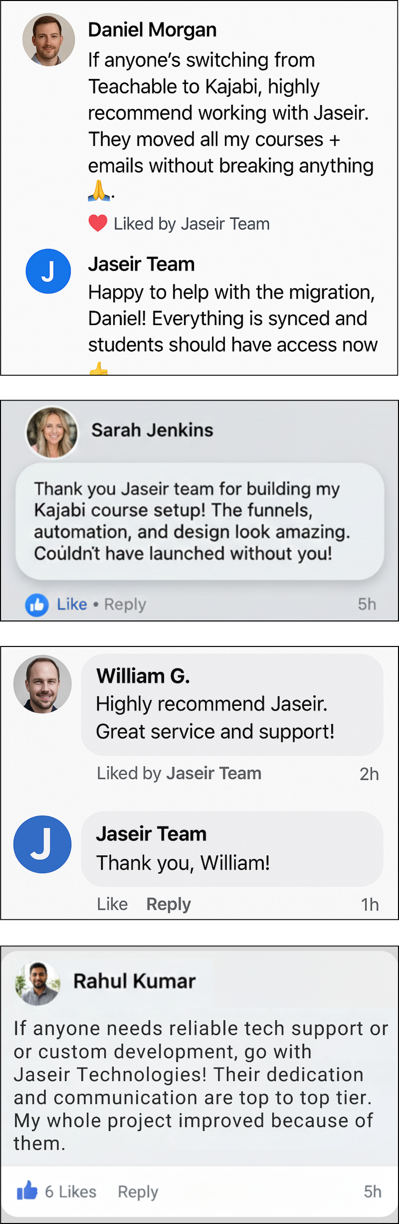 Jaseir testimonial kajabi expert Jaseir testimonial kajabi expert
